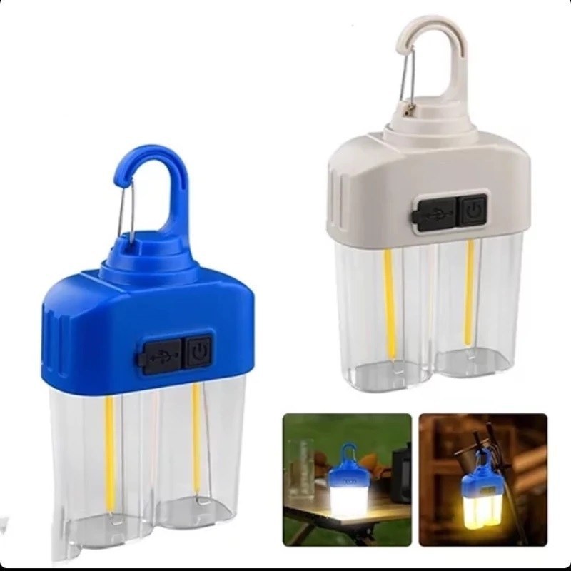 چراغ کمپینگ شارژی مدل HK-158 رنگ آفتابی